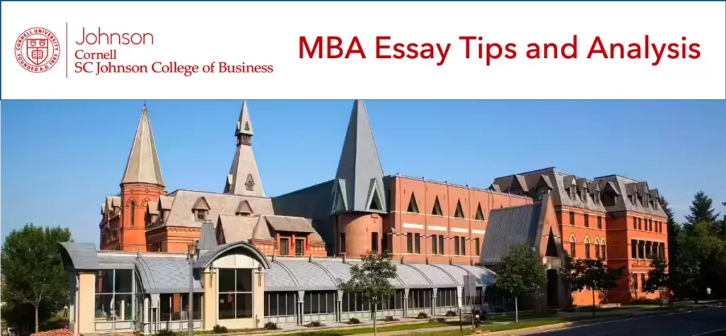Cornell Johnson MBA essay analysis and tips