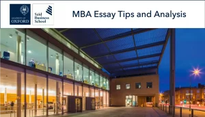 Oxford Saïd MBA essay analysis and tips
