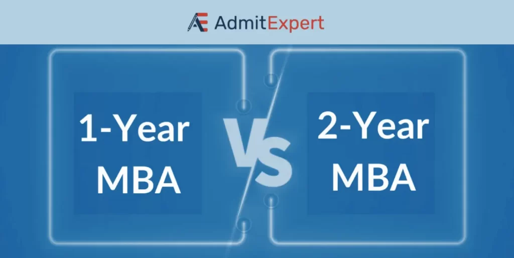 1 year vs 2 year MBA