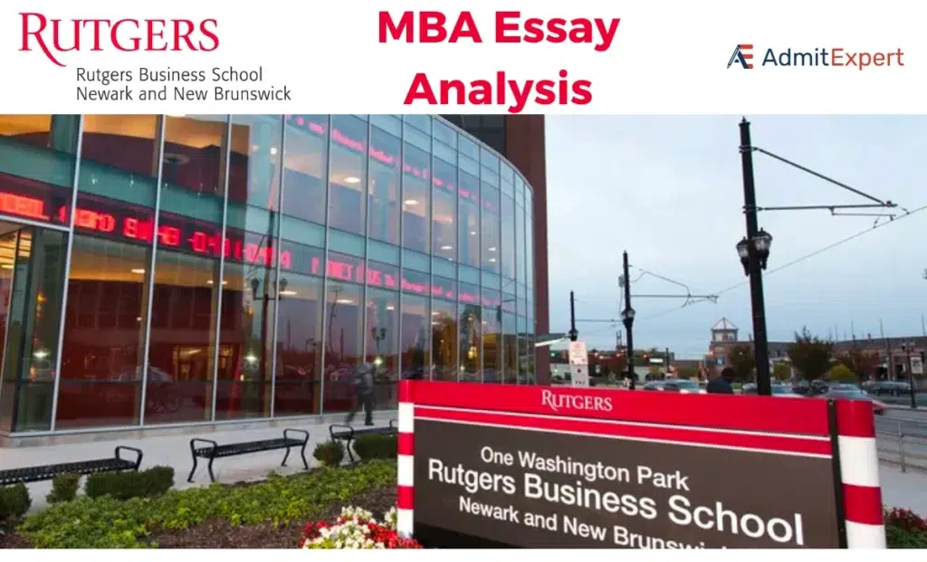 rutgers business school MBA essay analysis and tips